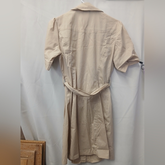 Dots Beige Ruffled Dress - Picture 3 of 3